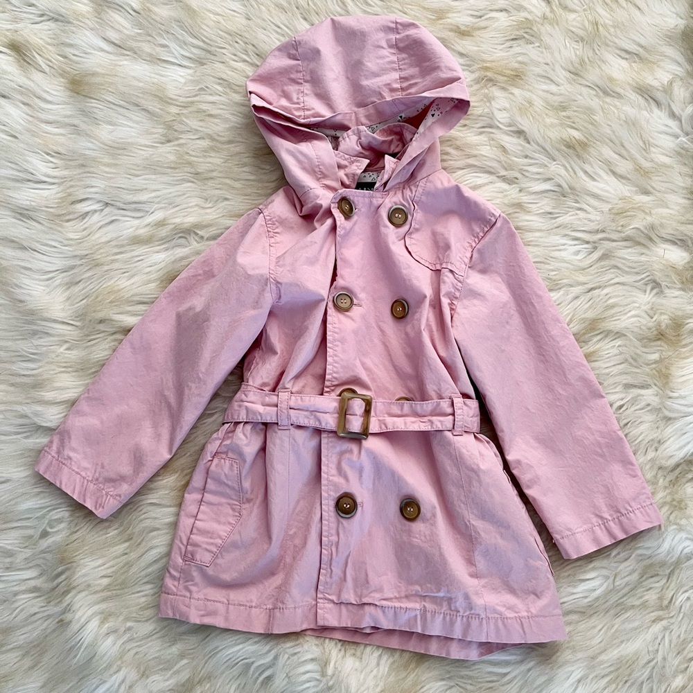 Girls Kiabi pink rain jacket size 3